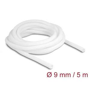 Delock 20807 5m x 9mm fehér önzáródó fonott kábelharisnya, 5 méter a harisnyából - Kábelharisnya