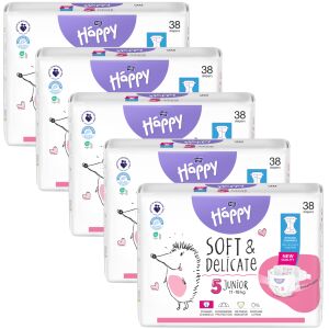 Bella Happy mjesečni paket pelena 11-18kg Junior 5 (190 kom) 141008683 - Bella Happy