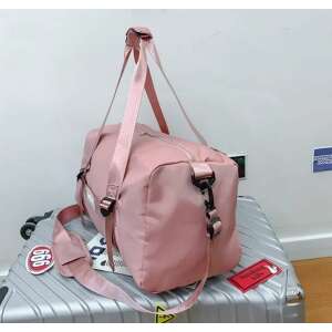 Rózsaszín állítható pántos sporttáska cipőtartóval, aa-001777 - MBC