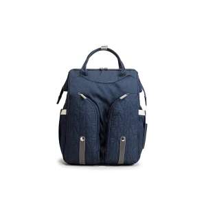 Sötétkék baba pelenkázó hátizsák több zsebbel - MBC