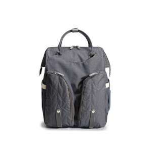 Szürke pelenkázó hátizsák, rengeteg zsebbel, ideális minden baba kellékhez - MBC