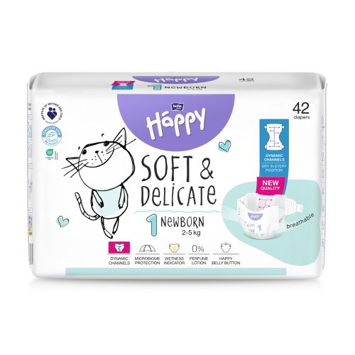 Bella Happy Pielucha 2-5kg Newborn 1 (42szt) 139793912