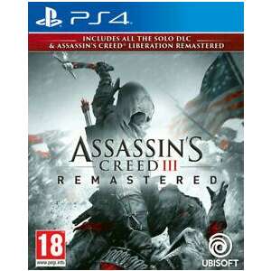 Assassin's Creed III Remastered PS4 játék, tartalmazza az Assassin's Creed Liberation Remastered-t - Ubisoft