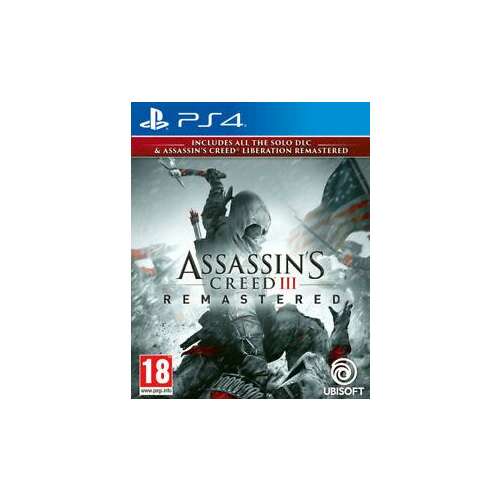 Assassin's Creed III Remastered PS4 játék, tartalmazza az Assassin's Creed Liberation Remastered-t