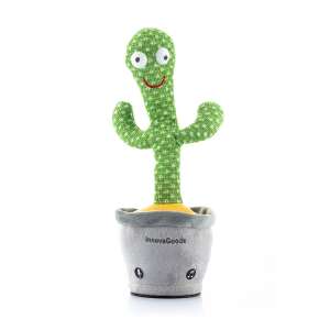 InnovaGoods Pinxi Táncoló zenélő plüss kaktusz többszínű LED világítással 63487359 Zenélő plüssök