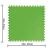 Dimensiunile covorasului verde pentru piscina, 81x81 cm