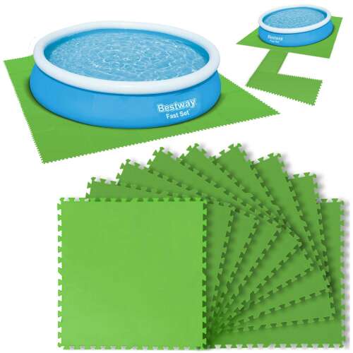 Bestway 58636 Flowclear Pool foam mat set - 78x78 cm - Green (9 pcs)