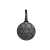 Black non-stick smiley face pancake pan with handle