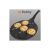 Ruhhy smiley face pancake and egg frying pan with pancakes