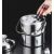 Double-Walled Stainless Steel Mini Ice Bucket with Tongs and Spoon - 20x14.5 cm 63488270