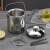 Double-Walled Stainless Steel Mini Ice Bucket with Tongs and Spoon - 20x14.5 cm 63488270