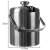 Double-Walled Stainless Steel Mini Ice Bucket with Tongs and Spoon - 20x14.5 cm 63488270