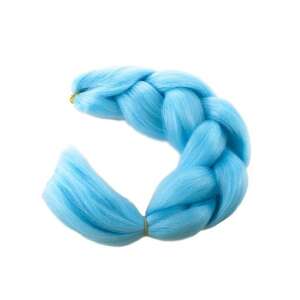Blue synthetic braiding hair, 60cm long - Hair extensions