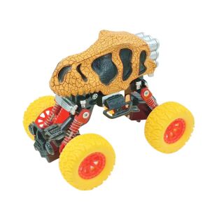 Pomarańczowy dino ciężarówka cofa 19cm