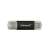 Intenso Twist Line 128GB USB flash drive, USB-A és USB-C csatlakozókkal, fekete