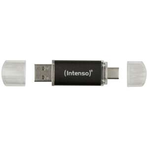 Intenso Twist Line 128GB USB flash drive, USB-A és USB-C csatlakozóval, fekete - Pendrive