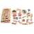 Ikonka Montessori layered puzzle, disassembled boy anatomy