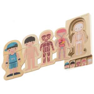 Montessori layered puzzle, boy, human body, anatomy, educational toy, wooden puzzle, kids puzzle - Rocking horse & animal and Developmental Toy for Preschooler