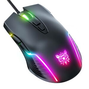 Onikuma CW905 RGB Wired Gamer Mouse USB, black