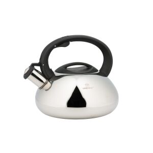 Ceainic cu fluier Kinghoff 3L - Ceainic din oțel inoxidabil pentru ceai, sigur pentru inducție - Ceai & Accesoriu pentru prepararea ceaiului
