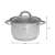 Garnek Kinghoff ze stali nierdzewnej o średnicy 18 cm z pokrywką ze szkła hartowanego