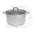 Garnek Kinghoff ze stali nierdzewnej o średnicy 24 cm z pokrywką ze szkła hartowanego