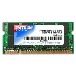 Patriot Memory 2GB DDR2 800MHz SODIMM RAM - Pamięć
