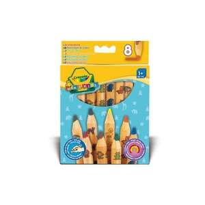 Crayola Mini Kids Jumbo Stifte, 8er Pack, Tiermotive, farbige Stifte für Kinder - Farbstifte