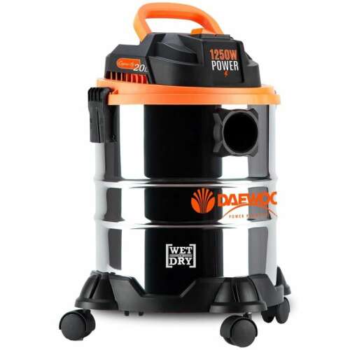 Odkurzacz przemysłowy Daewoo DAVCW90 20L do pracy na mokro i na sucho, widok z przodu