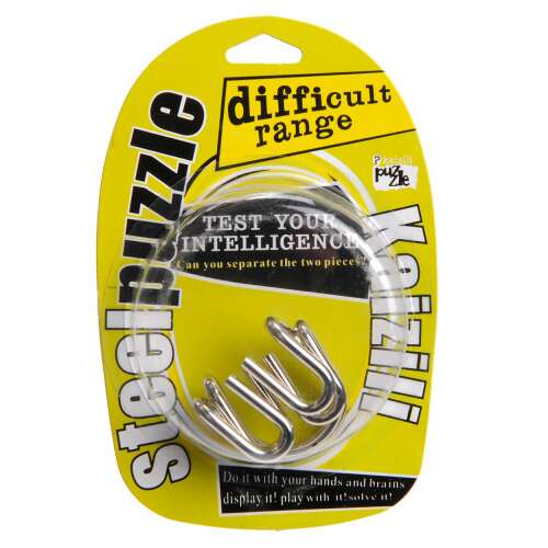 Steel Puzzle Kaizili Ördög lakat logikai játék, nehéz