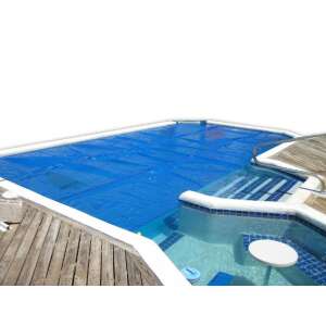 Szolár takaró 4,5 x 9 m téglalap alakú medencét takar - Szolártakaró