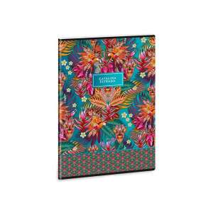 Caiet Catalina Estrada Guaviare-Glue A/4-es extra kapcsos neted cu design floral tropical colorat - Ars Una