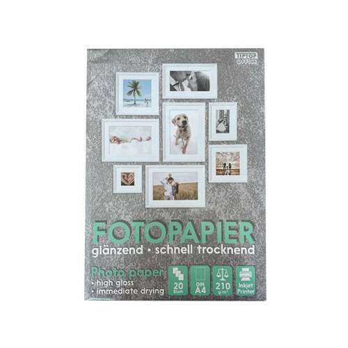 20 Blatt A4 Fotopapier, Hochglanz, schnelltrocknend, für Tintenstrahldrucker