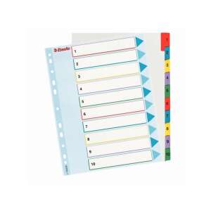 Esselte A4 1-10 Indexregister, 11-Loch, blau, 10 Register - Register & Trennblätter