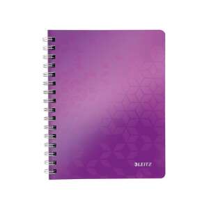 Leitz Wow A5 80lapos vonalas lila spirálfüzet 84898318 - Leitz