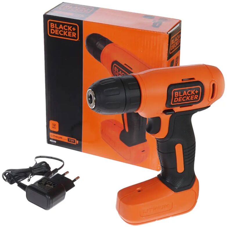 Black and Decker BDCD8-QW Akkus fúrócsavarozó, 2 perselyes gyorst...