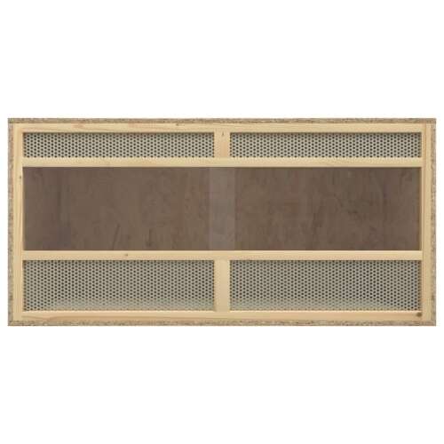Fa terrárium üveg elülső résszel és hálós szellőzéssel, 100x47x47 cm - Terrárium