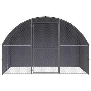 Horganyzott acél tyúkól vízálló polietilén tetővel, 3 x 2 x 2 m - Baromfiól