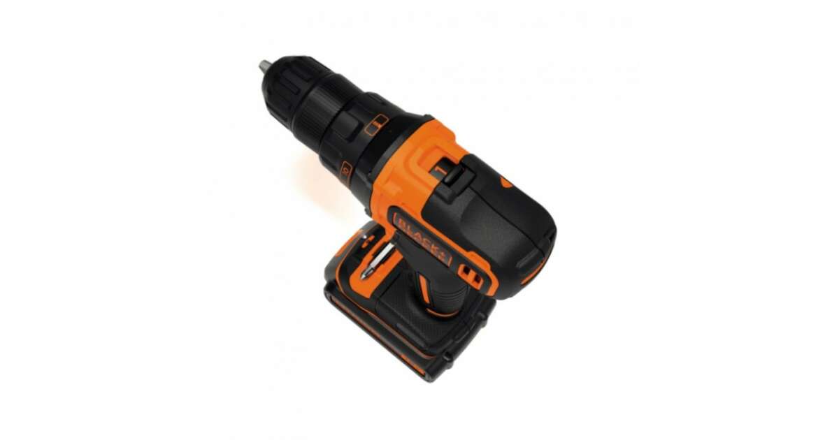 Black Decker BDCDD186 QW Cordless Drill Screwdriver Black Orange