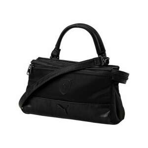 Puma Ferrari mini kézitáska fekete színben, felső fogantyúval és levehető vállpánttal - Ferrari