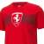Közelkép a Ferrari logóról egy Puma Ferrari férfi pólón