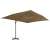 Graubrauner Sonnenschirm für den Außenbereich mit tragbarem Fuß 63567856