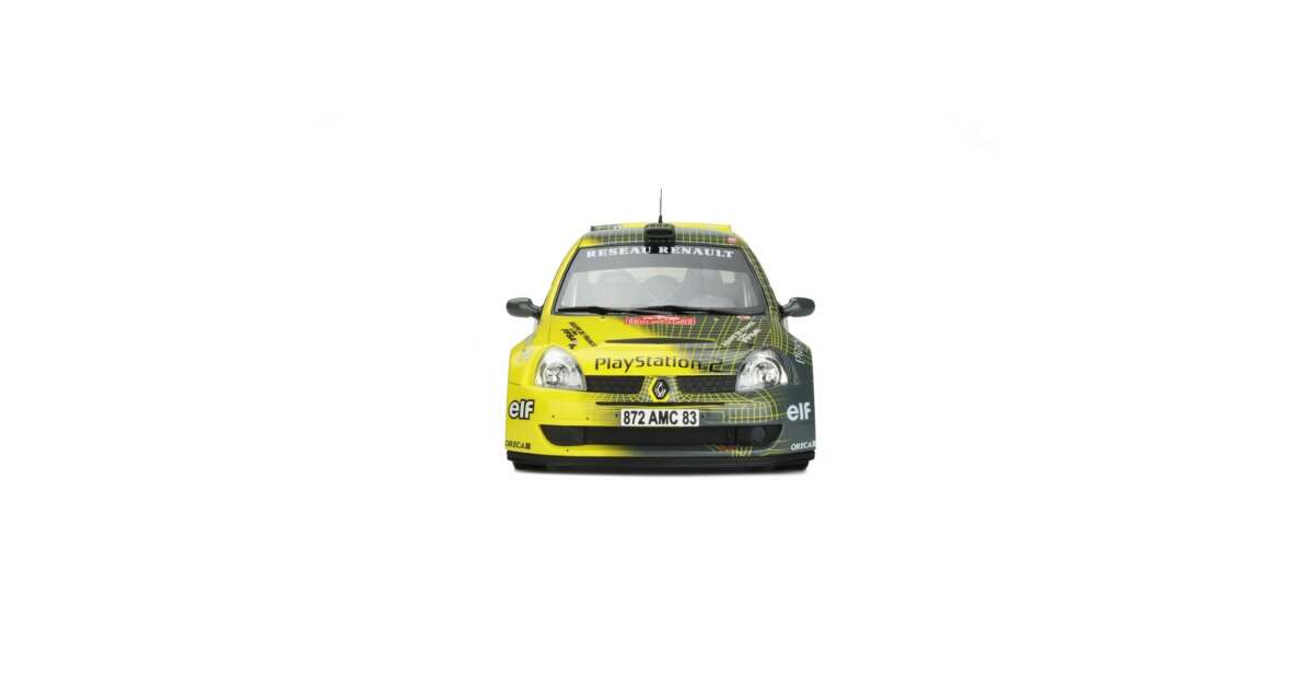 Otto 1/18 – Renault Clio Super 1600 Rallye Monte-Carlo 2004 – Résine Neuve