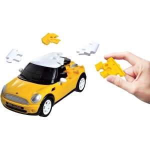 3D autós puzzle Mini Cooper 1:32 sárga 87404876 3D puzzle
