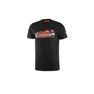 Fekete Ferrari férfi póló piros F1 autó mintával az elején - Ferrari