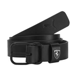 Puma Ferrari fekete bőr öv férfiaknak, 80 cm, S méret - Ferrari