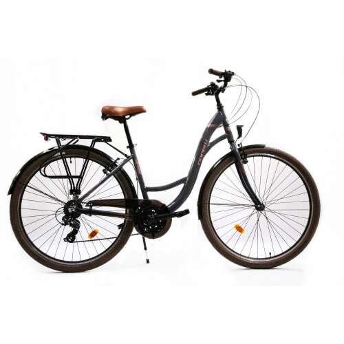 Corelli Glowie 28 könnyűvázas női trekking kerékpár, grafit, 48 cm-es váz