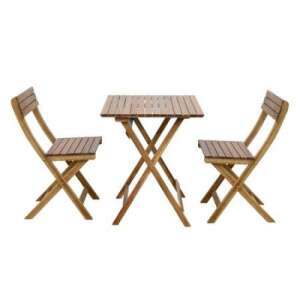 Összecsukható négyzet alakú asztalkészlet 2 összecsukható székkel, kerttel vagy erkéllyel ART GARDEN 63584977 