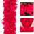 Ornamental Garland or Christmas Tree Decoration, Feather Pattern and Plume, Intense Red, 180cm 63586680