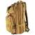 Bézs katonai stílusú hátizsák több zsebbel és pánttal